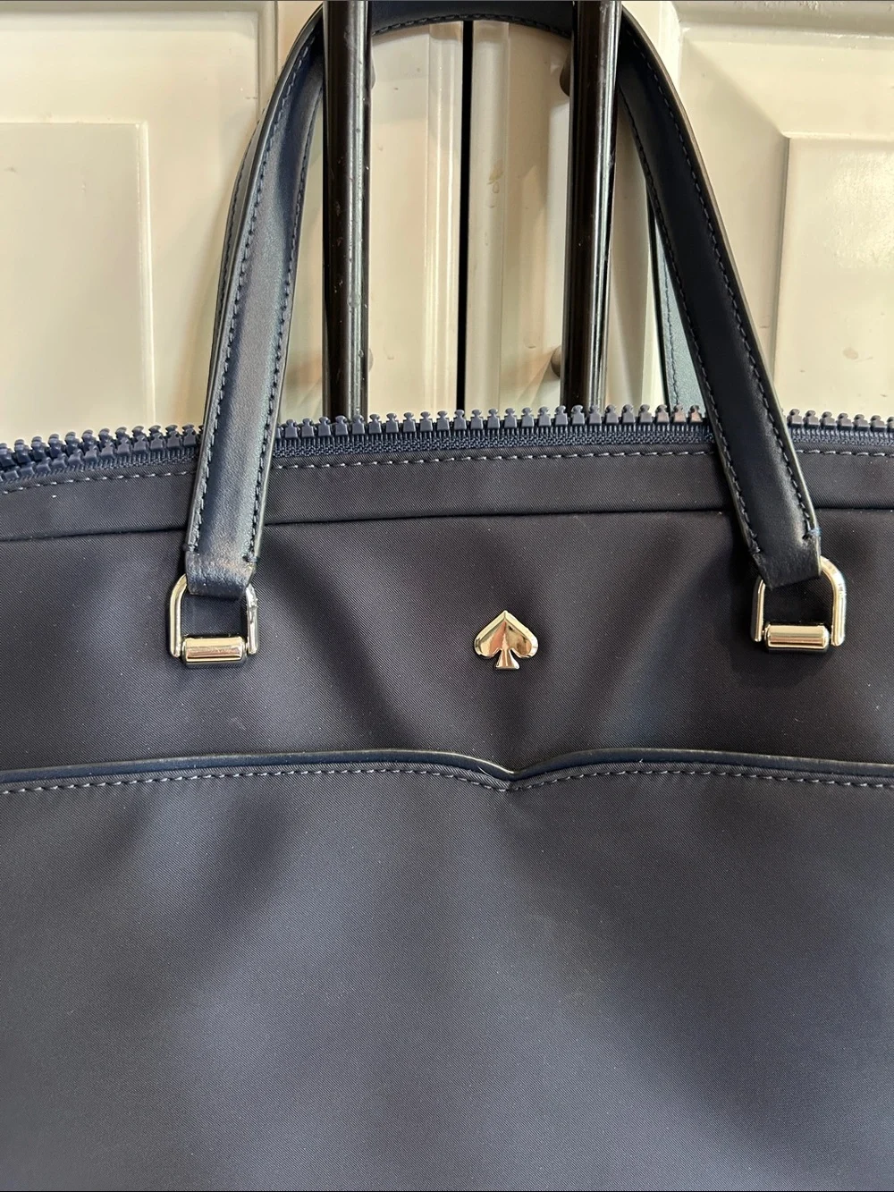 kate spade Navy Slim Laptop Tote with Shoulder Strap
